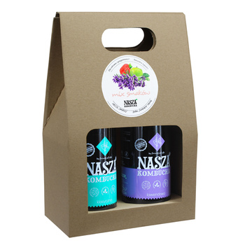 Nasza Kombucha Klasyczna & Lawendowa - zestaw prezentowy EKO