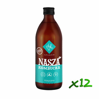 Nasza Kombucha Klasyczna 500ml x12szt