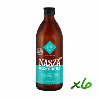 Nasza Kombucha Klasyczna 500ml x6szt