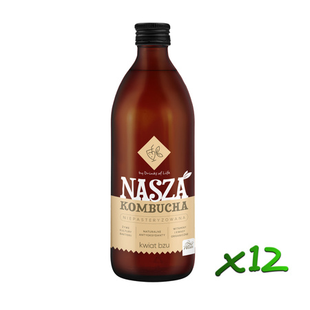 Nasza Kombucha Kwiat Bzu 500ml x12szt