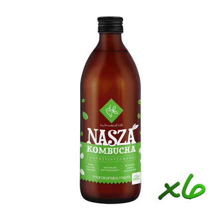 Nasza Kombucha Marokańska Mięta 500ml x6szt