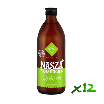 Nasza Kombucha Jabłkowa 500ml x12szt