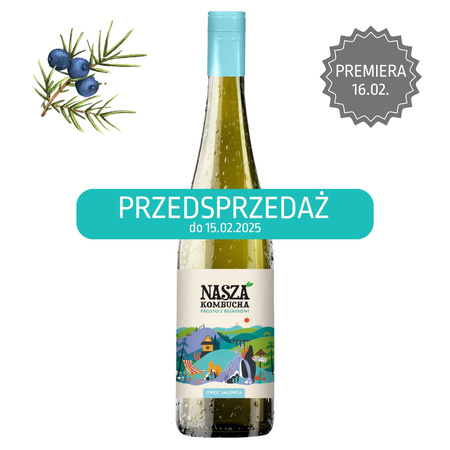 Nasza Kombucha BESKIDY OWOC JAŁOWCA 750ml - PRZEDSPRZEDAŻ!