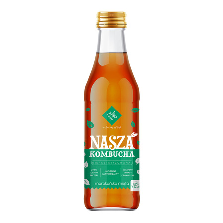 Nasza Kombucha Klasyczna  & Marokańska Mięta 250ml x20szt