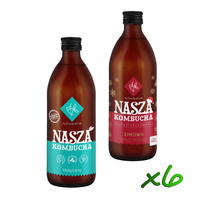 Nasza Kombucha 500ml x6szt (KLASYCZNA + ZIMOWA)