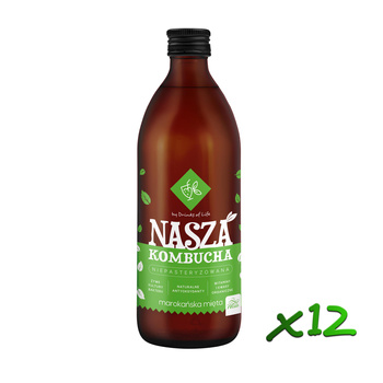 Nasza Kombucha Marokańska Mięta 500ml x12szt