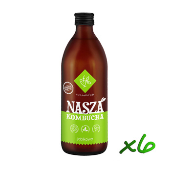 Nasza Kombucha Jabłkowa 500ml x6szt